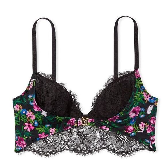 Victorias Secret So Obsessed Unlined Sexy Corset Top Bustier bra Moonlit Xsmall - Picture 2 of 10